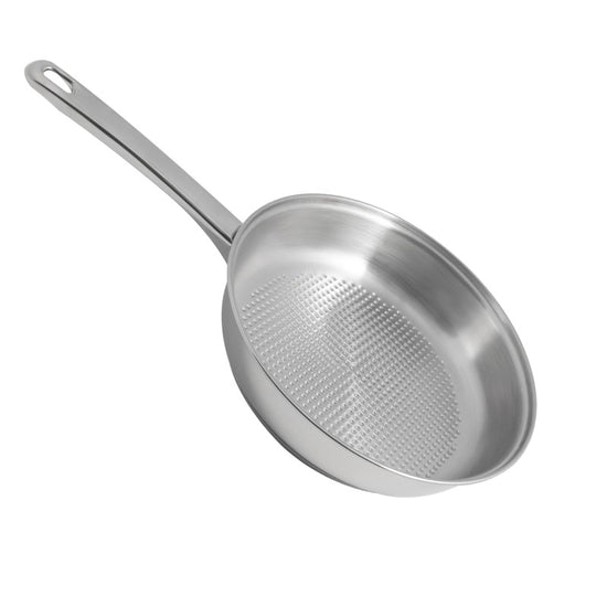 Poêle à fond grill en inox 24cm Artame