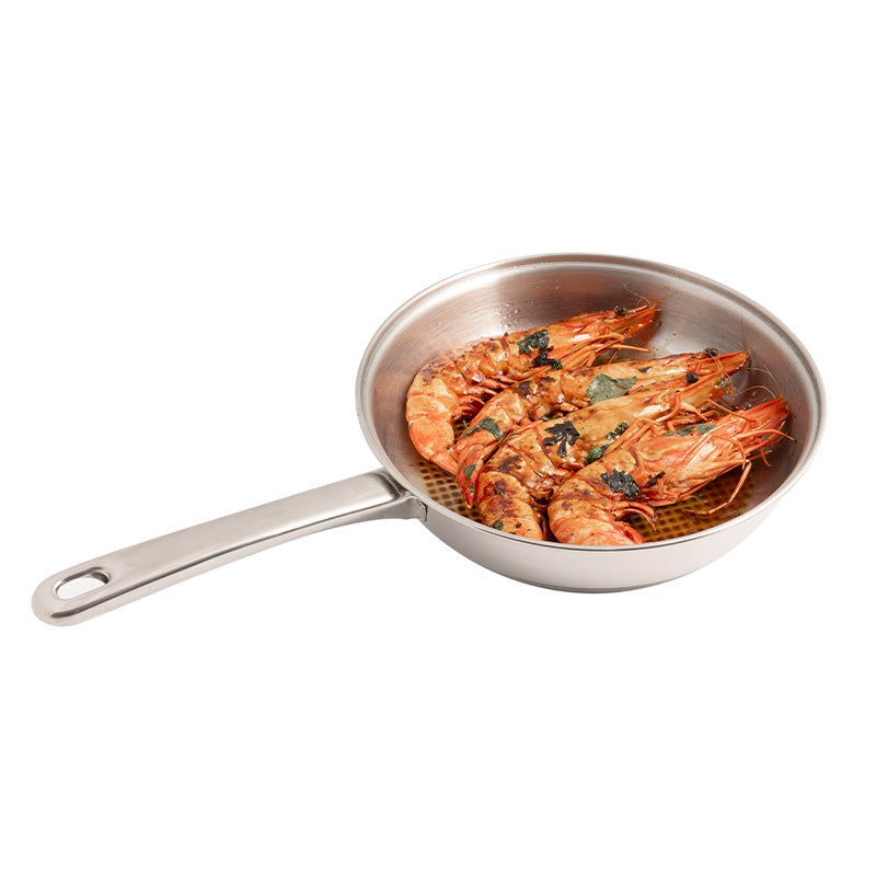 Poêle à fond grill en inox 24cm Artame