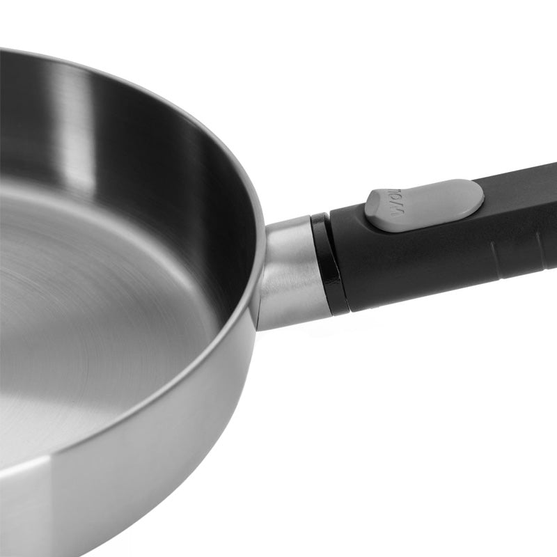 Poêle inox manche amovible 24cm Logic Woll