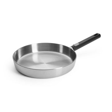 Poêle inox manche amovible 28cm Logic Woll