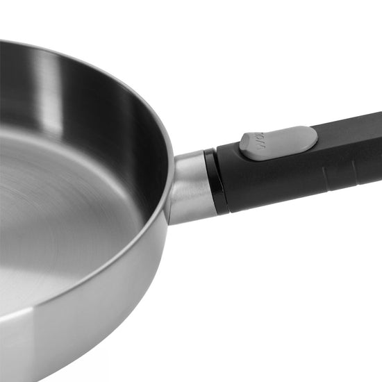 Poêle inox manche amovible 28cm Logic Woll