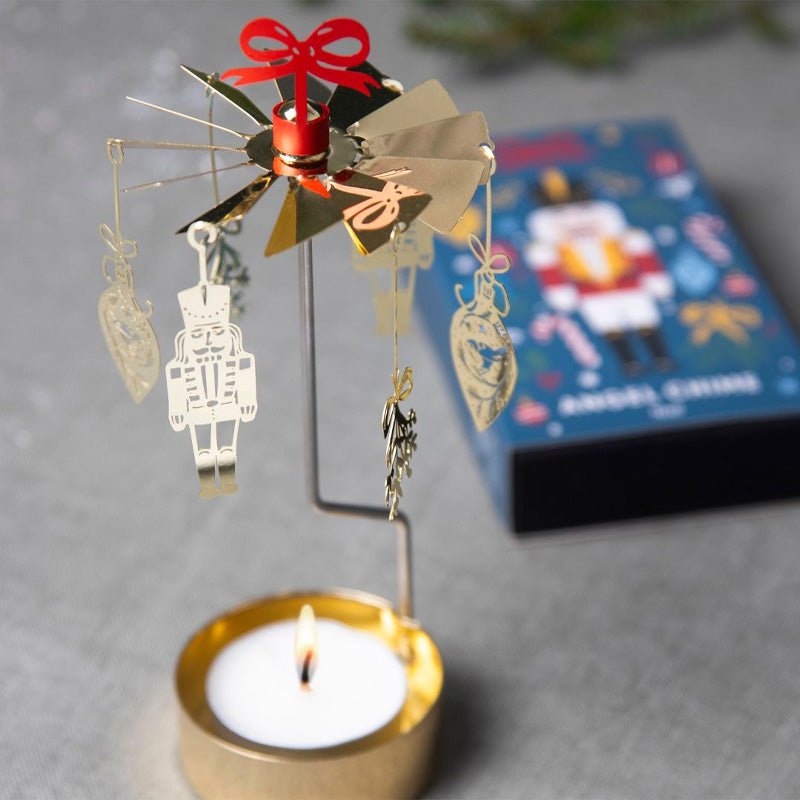 Carrousel bougie doré Crackers Pluto
