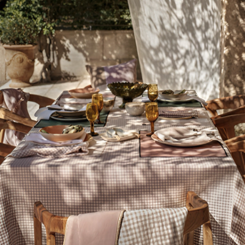 Serviette et set de table en lin pétale Piana II Haomy