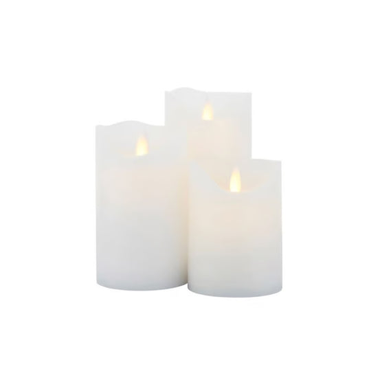 Set de 3 bougies LED