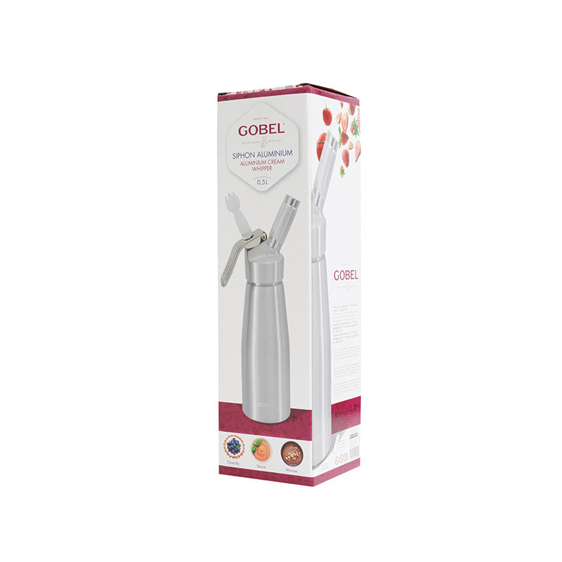 Siphon en aluminium 0,5L Creamy Gobel