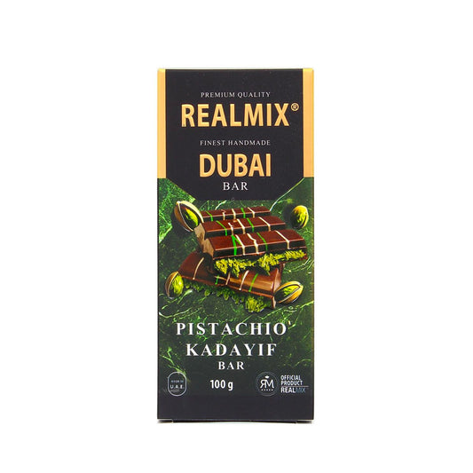 Tablette de chocolat au lait Dubai 100g RealMix