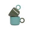 Tasse en grès 28cl vert Lou Ona