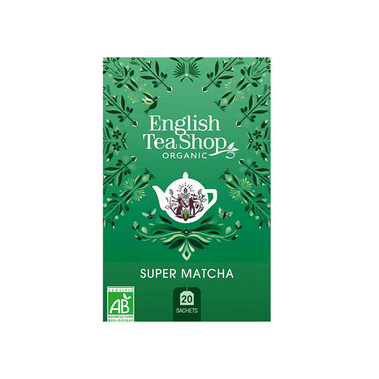 Thé vert matcha bio 20 sachets English tea shop