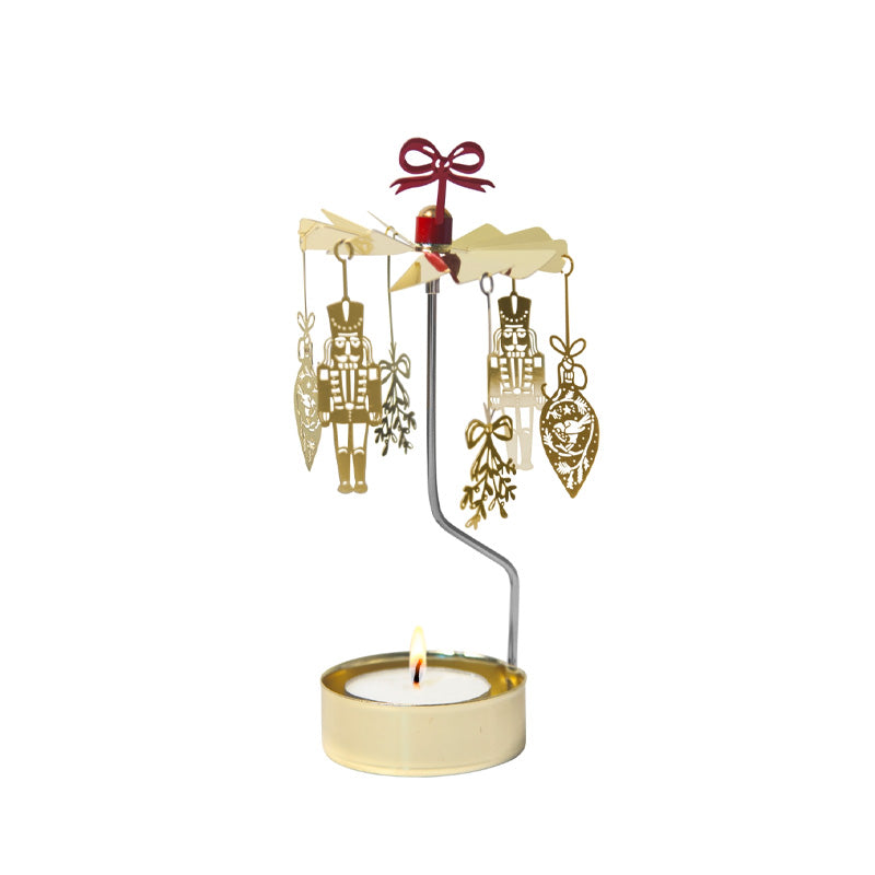 Carrousel bougie doré Crackers Pluto