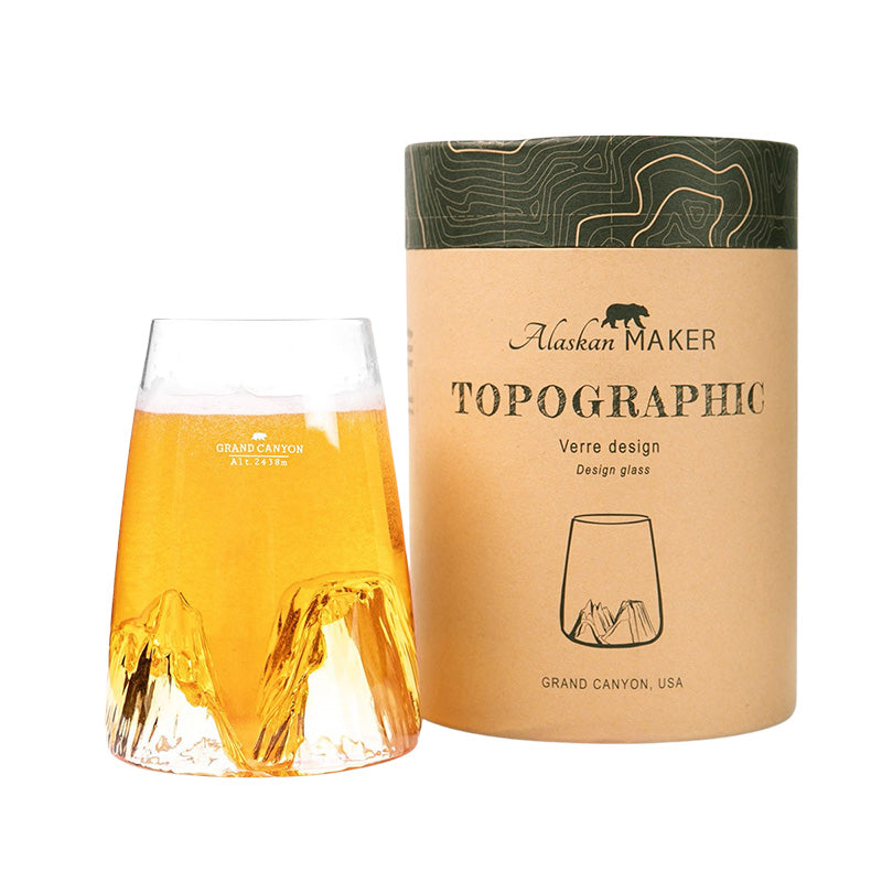 Verre à eau design Grand Canyon 450ml Topographic Alaskan Maker