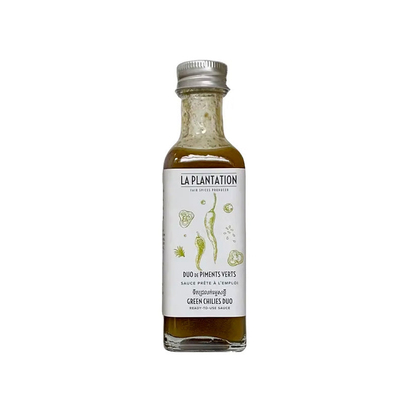 Sauce duo de piments verts 100ml La Plantation