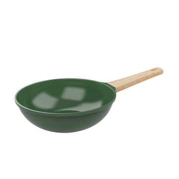 Wok en métal 28 cm fougère L'Incroyable Cookut