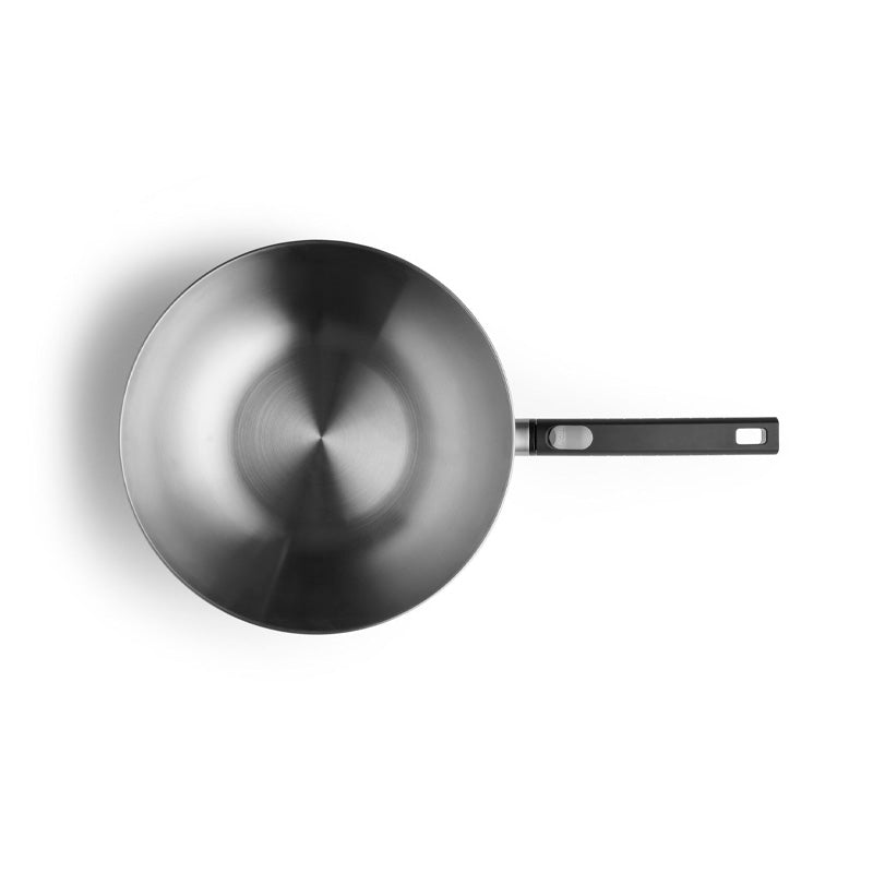 Wok inox manche amovible 30cm Logic Woll