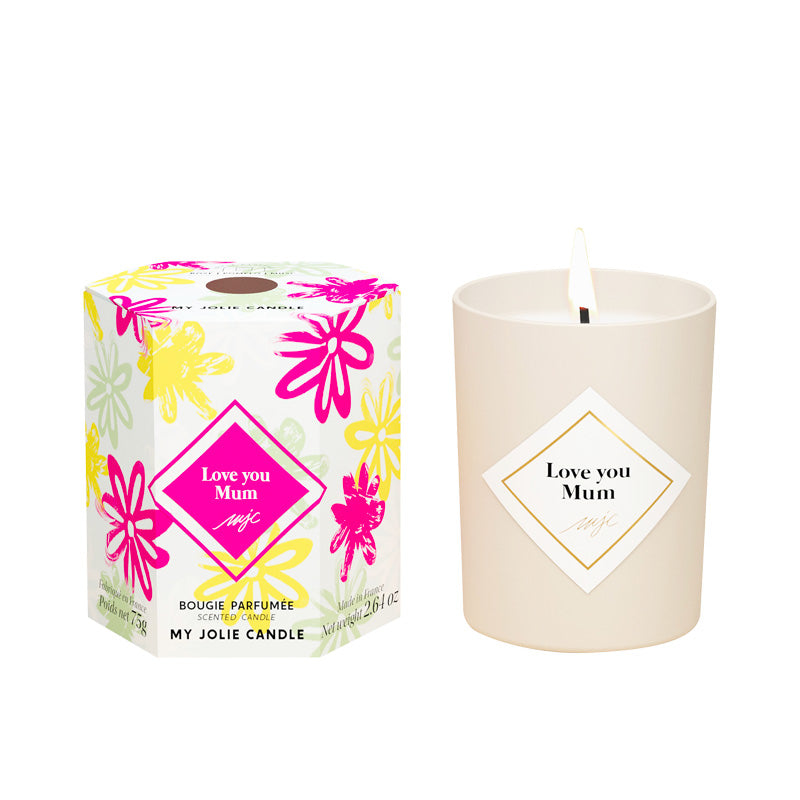 Bougie Parfumée Rose du jardin 75gr Love You Mum Jolie Candle