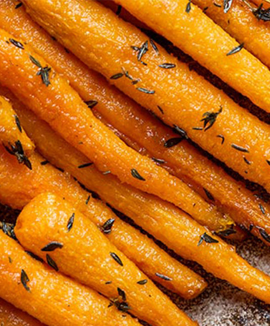Carottes rôties au thym et au miel