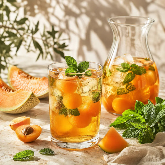 Thé glacé Plein Sud, melon & menthe poivrée