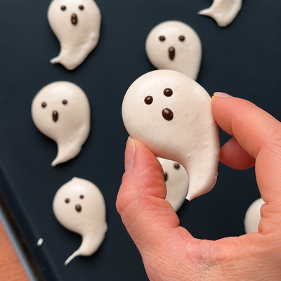 Meringues fantômes d’Halloween