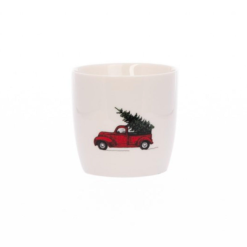 Mug Driving home for christmas blanc en porcelaine 300ml Sogne