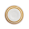 4 assiettes plates en porcelaine 27 cm jaune Mykonos Pomax