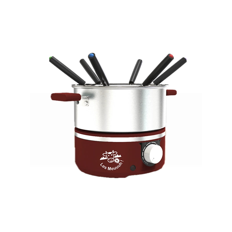 Appareil à fondue rouge Meuuuuh Piment Little Balance