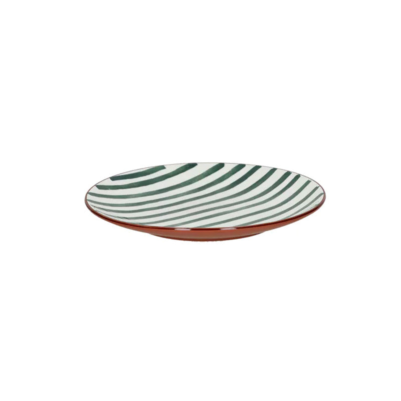 4 assiettes à dessert en porcelaine 20,3 cm vert Mykonos Pomax