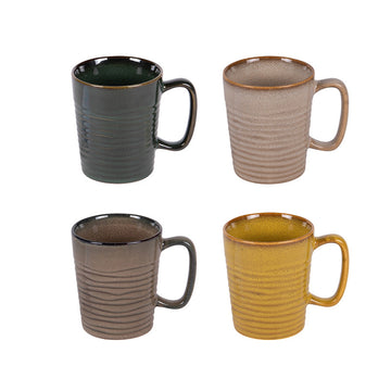 Coffret 4 mugs en porcelaine 40 cl Kili Table Passion