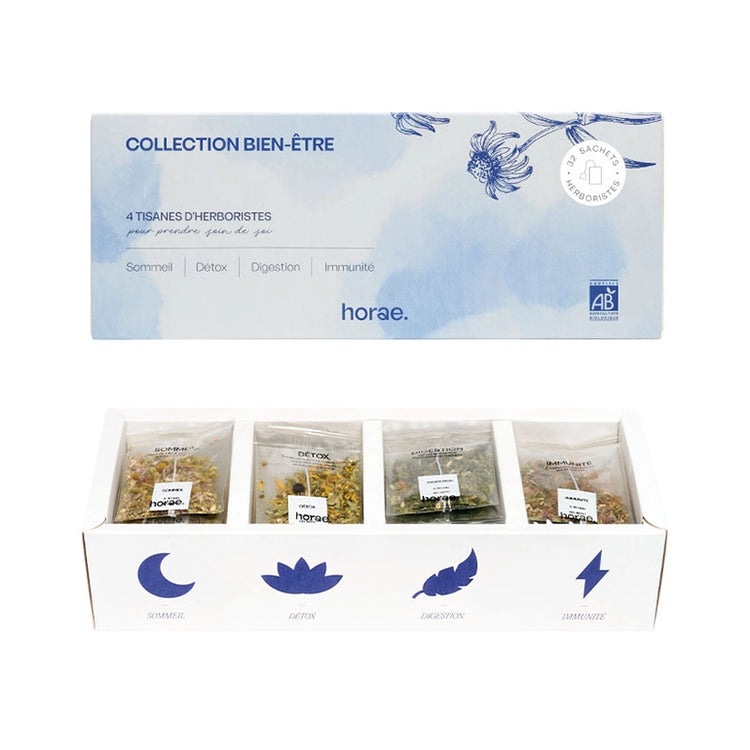 Coffret de 32 sachets d'infusions Bio Collection Bien-être Horae