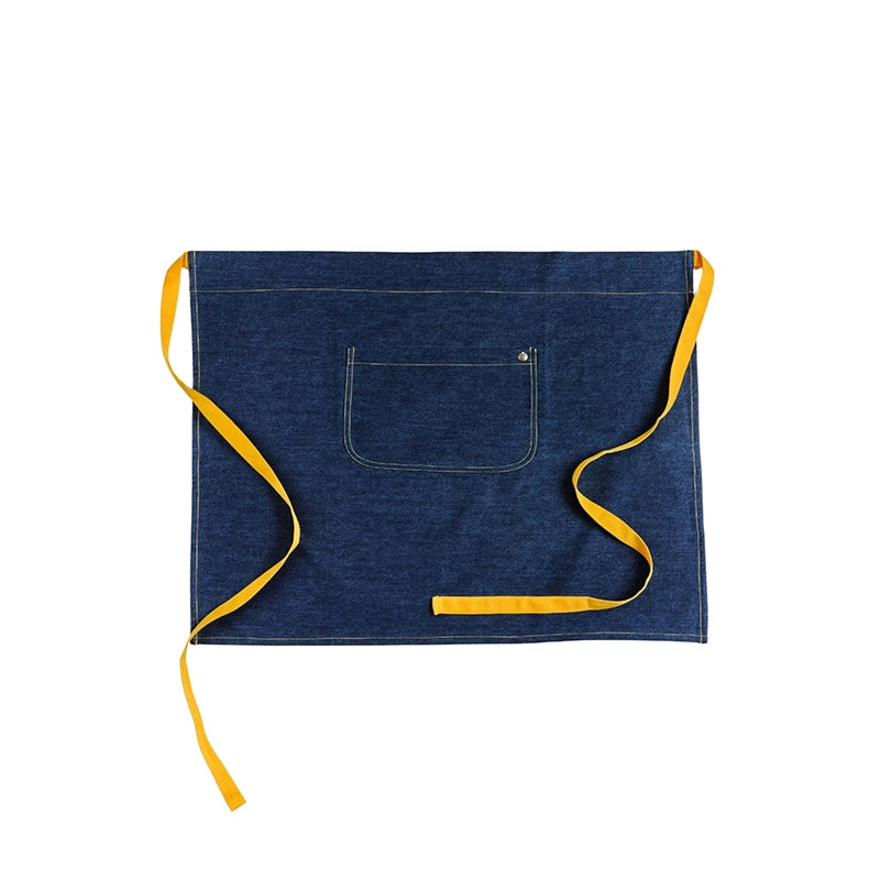 Demi-tablier en coton Denim Yellow Les Tabliers de Julie Andrieu