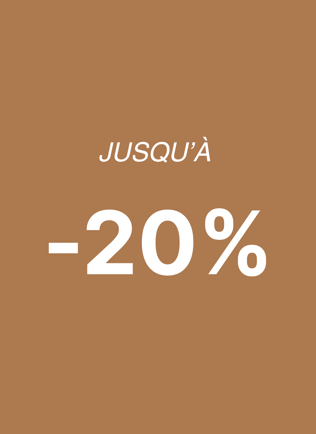 Les bonnes affaires jusqu'à -20%