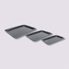 3 plaques de cuisson acier