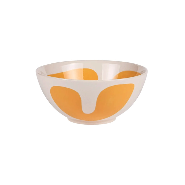 Saladier en grès de 23 cm jaune Lulli Table Passion