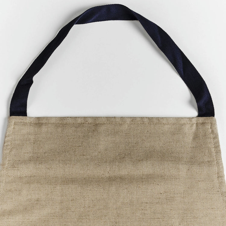 Tablier en lin pour homme Lin Navy Les Tabliers de Julie Andrieu