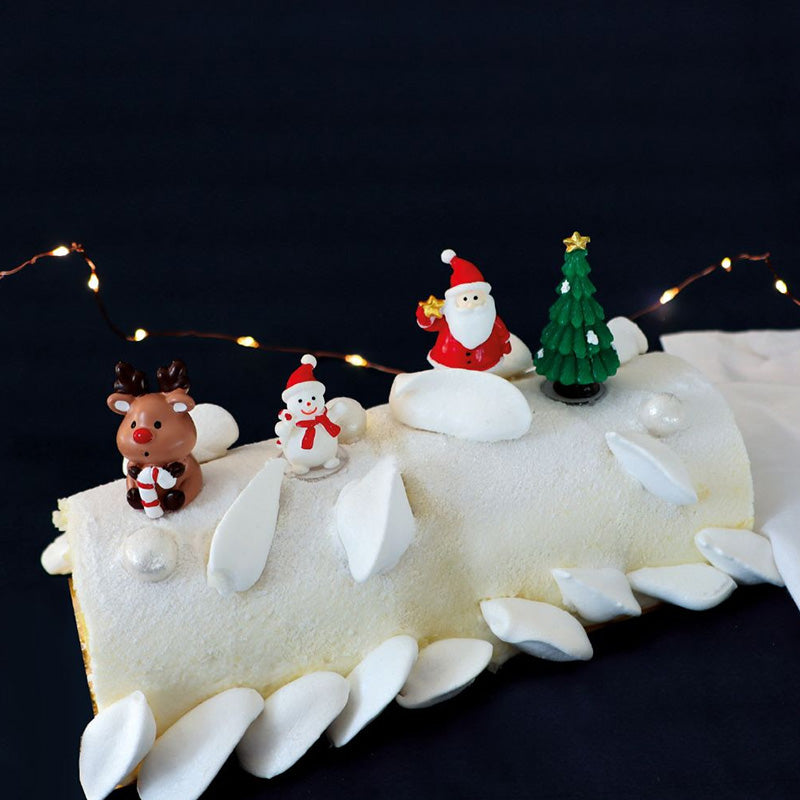 4 décorations gâteau Xmas
