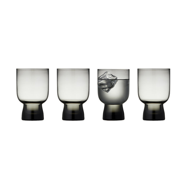 4 verres à eau en verre 30cl gris Sorrento Lyngby