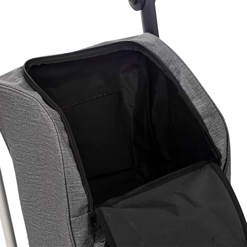 Chariot pliant 4 roues Aluminium 46 L Gris Five