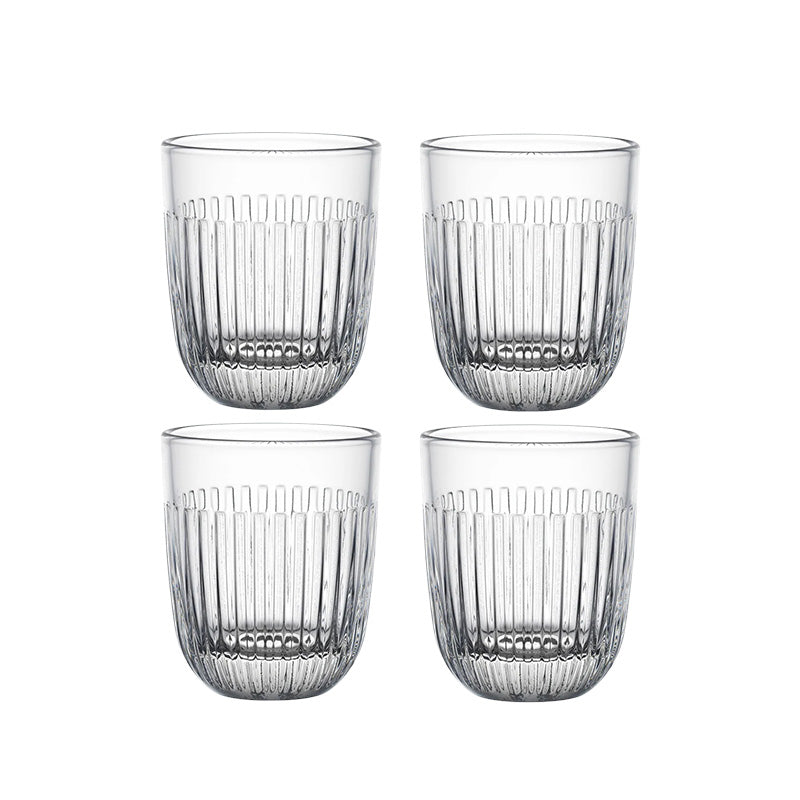 Coffret 4 gobelets en verre pressé 26 cl Ouessant La Rochère