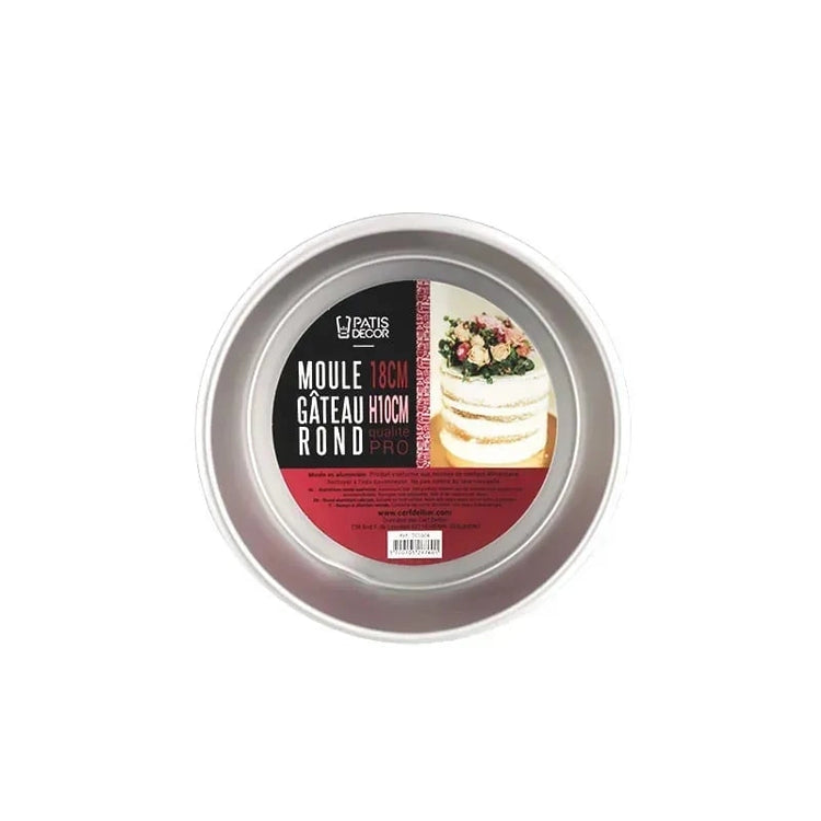 Moule en alu rond H 10,2 cm diam. 18 cm Patisdecor