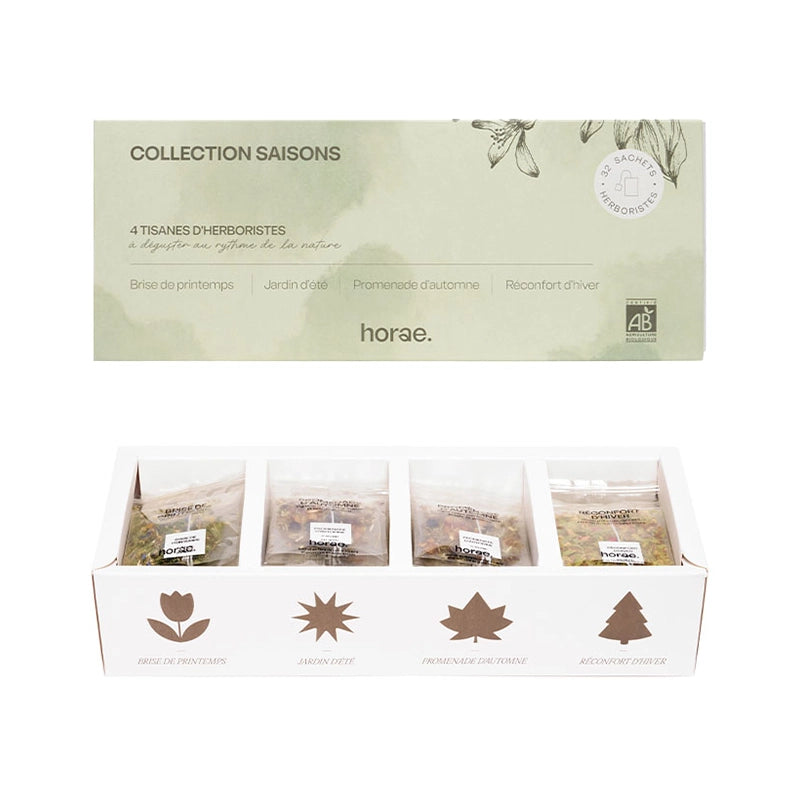 Coffret de 32 sachets d'infusions Bio Collection 4 Saisons Horae