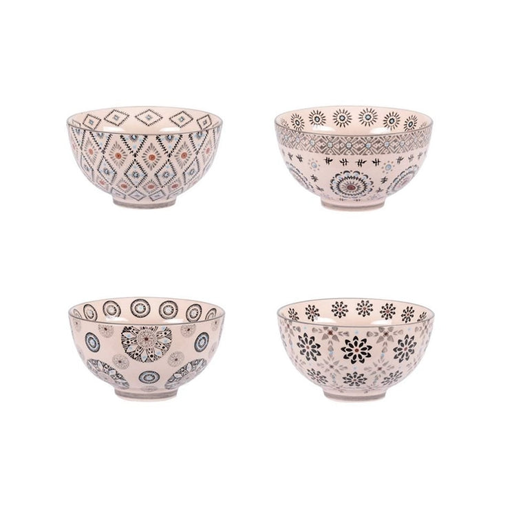 Coffret de 4 coupelles en grès de 11cm Nelson Table Passion