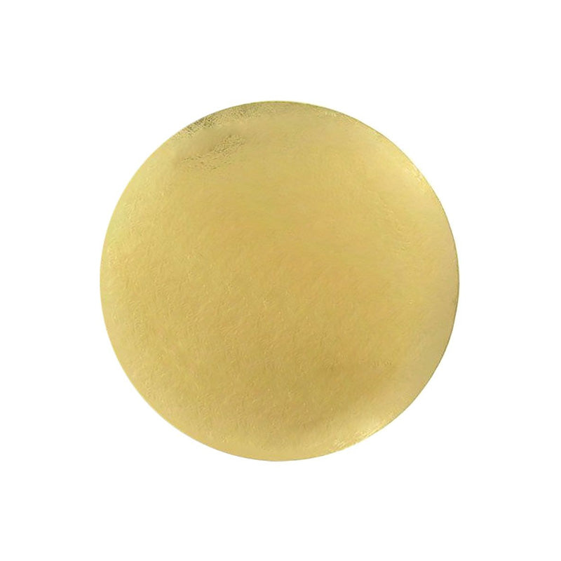 5 ronds en carton 24cm doré Patisdecor