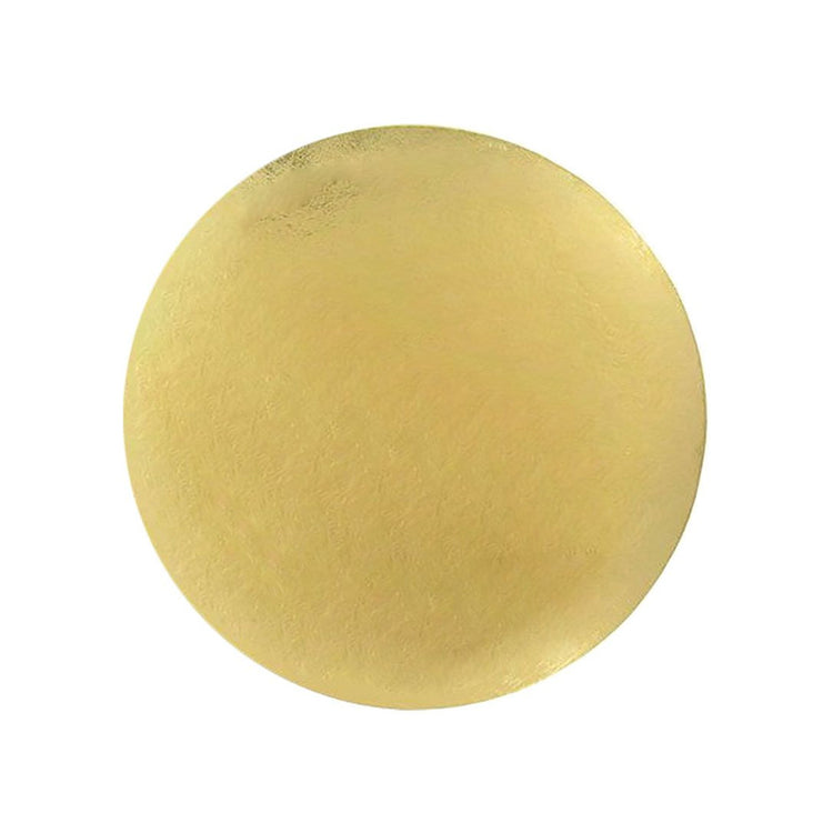 5 ronds en carton 28cm doré Patisdecor