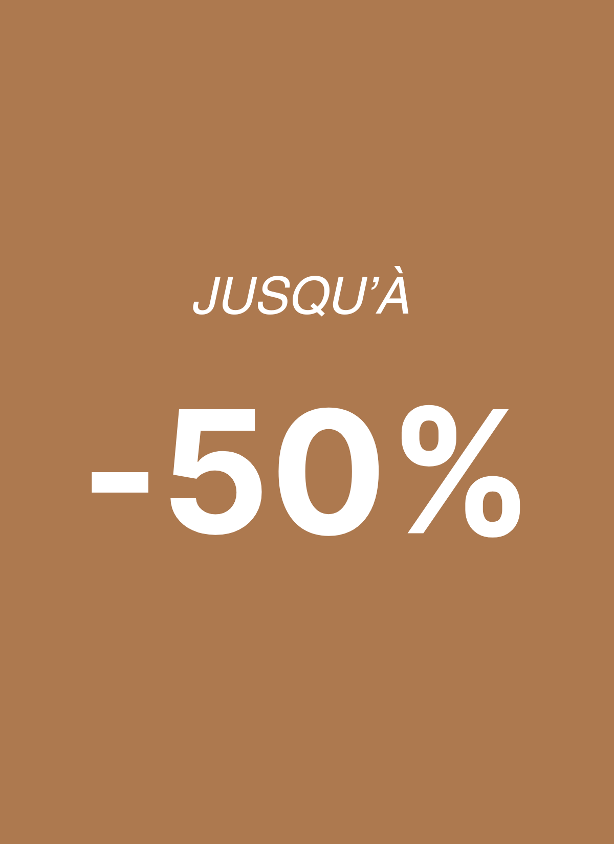 Les bonnes affaires jusqu'à -50%