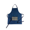 Tablier en coton pour homme Denim Dipsyrex Navy sans boutons pression Les Tabliers de Julie Andrieu