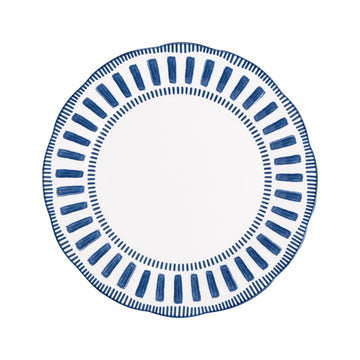 Assiette calotte porcelaine 22cm bleue Napoli Table Passion