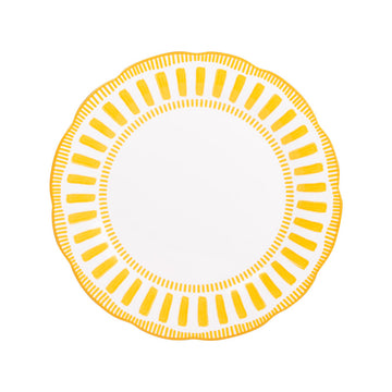 Assiette calotte porcelaine 22cm jaune Napoli Table Passion