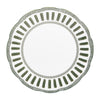 Assiette plate porcelaine 27cm verte Napoli Table Passion