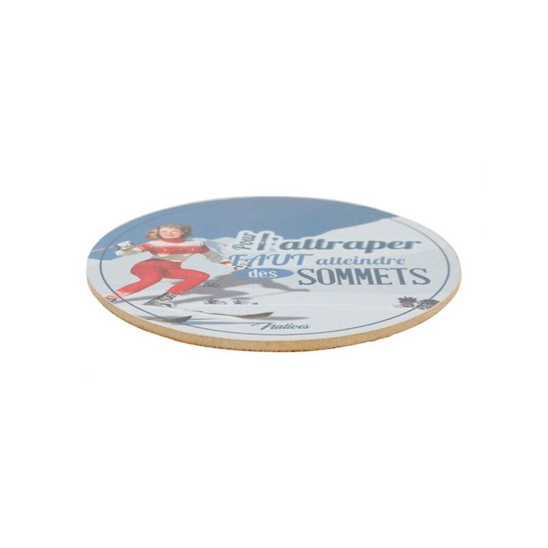 6 dessous de verre SPORT D'HIVER
