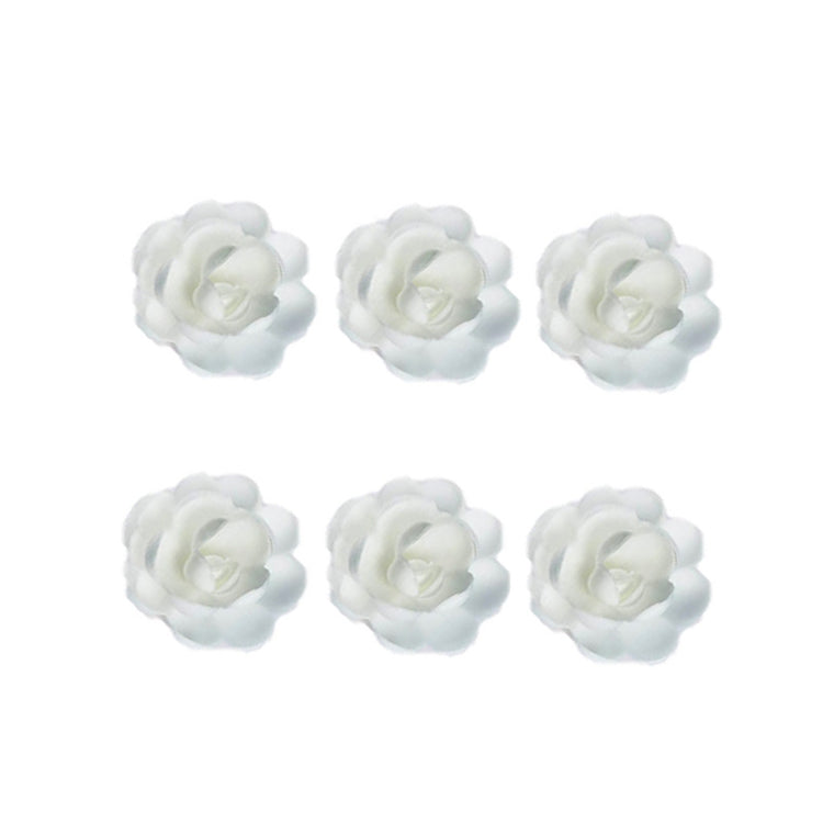 6 grandes roses en azyme blanche Patisdecor