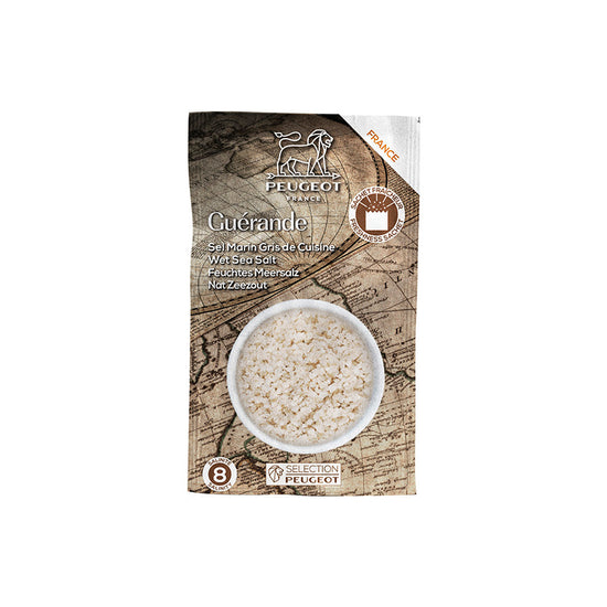 6 sachets de sel marin gris de Guérande 300g Peugeot