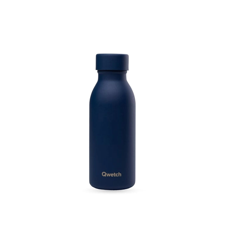 Bouteille isotherme inox 350 ml Bleu nuit Icon Qwetch